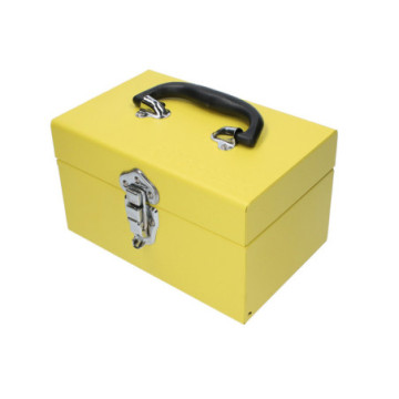 TB09 Caja portaherramientas metálica amarilla 9" x 5" x 6"