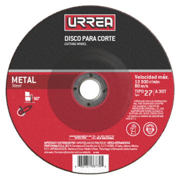 AMCD07 Disco abrasivo tipo 27 para metal 7" x 1/8"