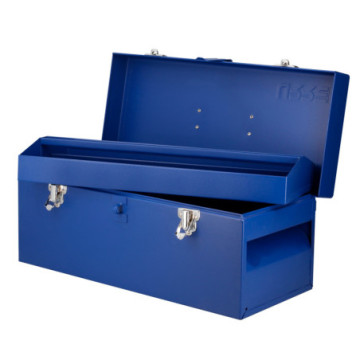 D4A Caja portaherramientas metálica azul 17" x 7" x 7"