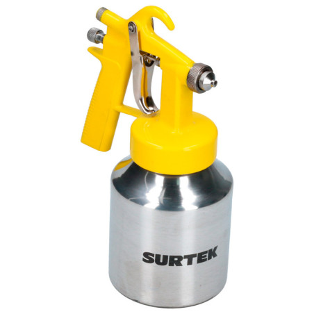PPB1 Pistola para pintar con vaso reforzado baja presión capacidad 1000 ml 50 psi Surtek