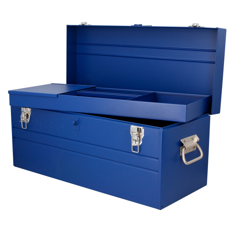 D8A Caja portaherramientas metálica azul 23" x 10" x 11" Urrea D8A Caja portaherramientas metálica azul 23" x 10" x 11" Urrea