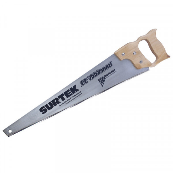 120247 SURTEK Serrucho triple filo 22" mango madera Surtek | DIHERESA