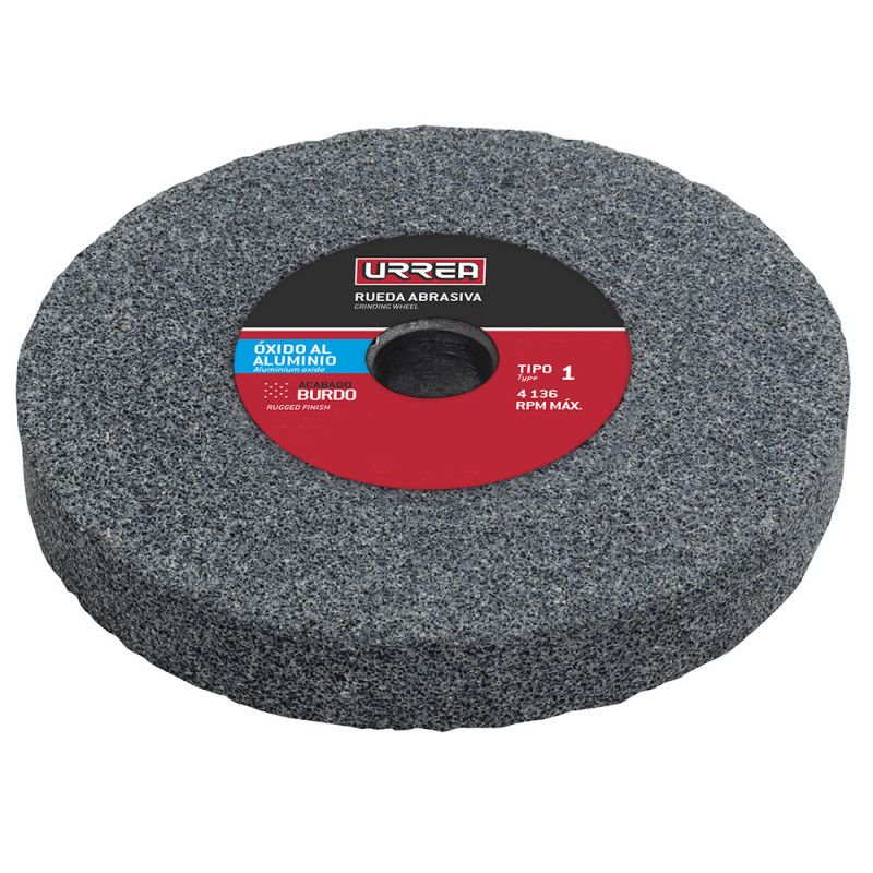 A60A20025 Rueda abrasiva de óxido de aluminio grano 60, 7-7/8" x 1" Urrea A60A20025 Rueda abrasiva de óxido de aluminio grano 60, 7-7/8" x 1" Urrea