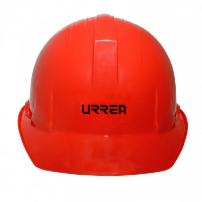 USH02R URREA Casco de seguridad con ajuste de intervalos rojo