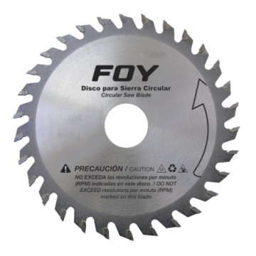 143562 Disco para sierra circular para corte madera 80 dientes, 12" FOY