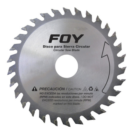143562 Disco para sierra circular para corte madera 80 dientes, 12" FOY