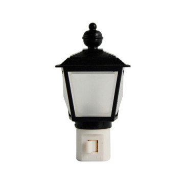 LUN09 Luz de noche, farol negro , 127 V Foy