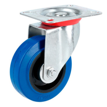 RGO7G Rodaja de goma elástica giratoria azul 3" Surtek