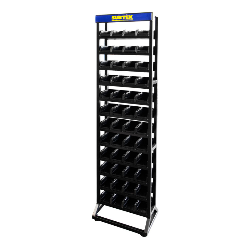 RTORG Rack para tornillos con 48 gavetas plásticas Surtek RTORG Rack para tornillos con 48 gavetas plásticas Surtek