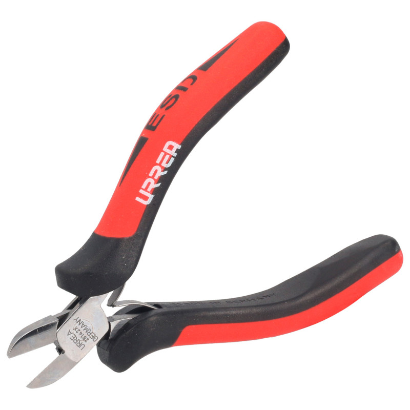 28142X Pinza ESD para electrónica de 4-1/2" corte diagonal punta delgada Urrea
