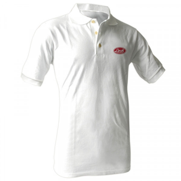 LPOBC LOCK Playera tipo polo Lock blanca talla CH Lock | DIHERESA
