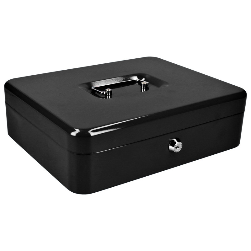 CDI20 Caja metálica para dinero con charola removible 160 mm x 200 mm x 90 mm Lock CDI20 Caja metálica para dinero con charola removible 160 mm x 200 mm x 90 mm Lock