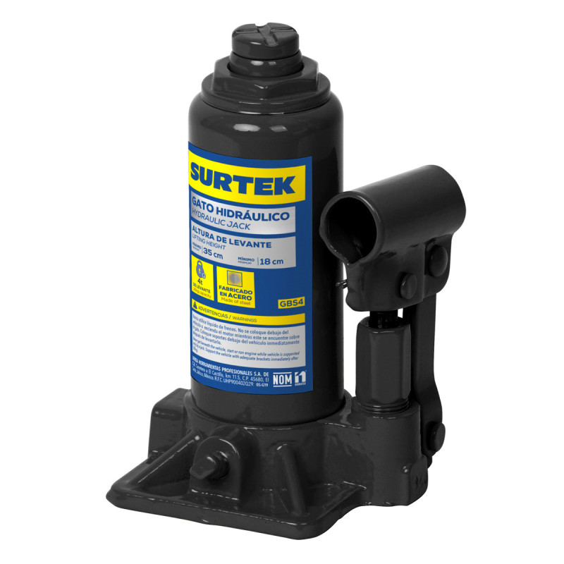 GBS4 Gato hidráulico de botella 4 ton Surtek GBS4 Gato hidráulico de botella 4 ton Surtek
