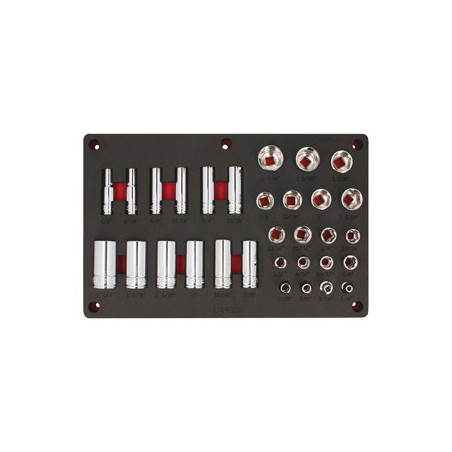 CH231P Juego de 32 dados en pulgadas cuadro 1/2" Urrea