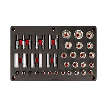 CH232P Juego de 39 dados métricos 1/2" Urrea