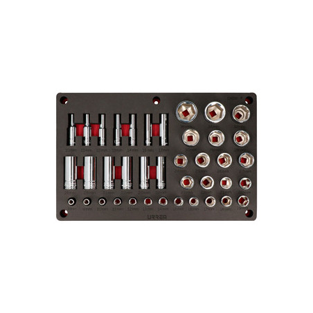 CH232P Juego de 39 dados métricos 1/2" Urrea