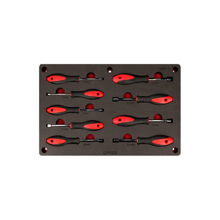 CH275P Juego de 9 destornilladores bimaterial de caja Urrea