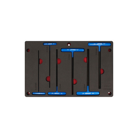 CH274P Juego de 7 llaves hexagonales T métricas Urrea