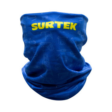 BANCU Bandana de poliéster para cuello color azul Surtek