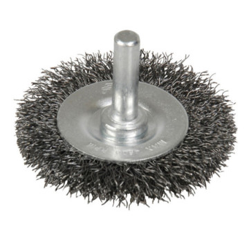 C331 Carda copa ondulada alambre fino 2" x 0.17 con zanco 1/4" Foy