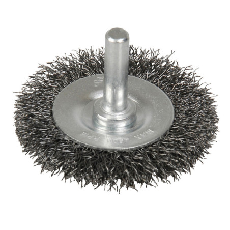 C331 Carda copa ondulada alambre fino 2" x 0.17 con zanco 1/4" Foy