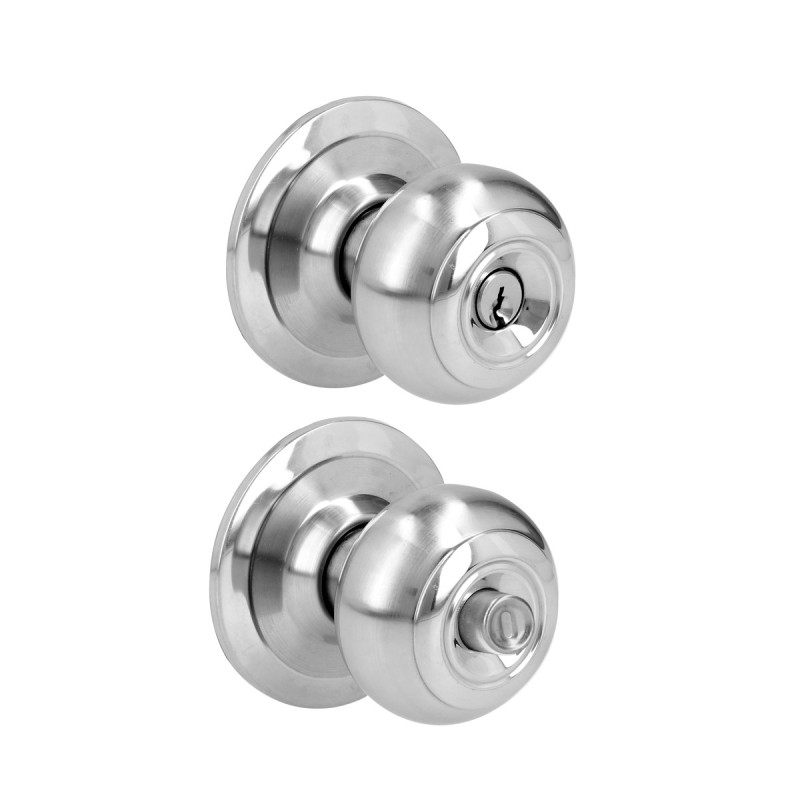 32POP Pomo cilíndrico ovalado función recámara, acero inoxidable, llave estándar, en caja Prolok 32POP Pomo cilíndrico ovalado función recámara, acero inoxidable, llave estándar, en caja Prolok