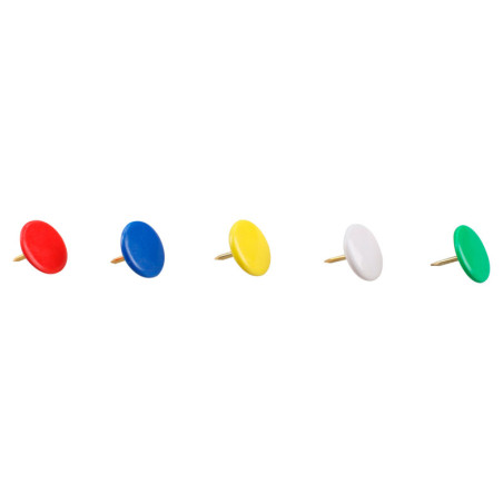 CHI00 Chinches de colores 100 piezas Foy