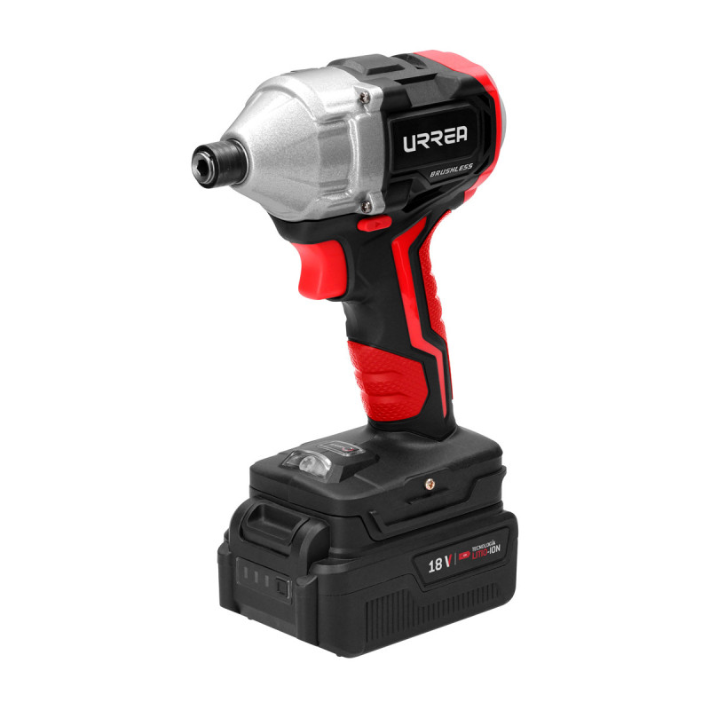 AI1018 Atornillador de impacto a batería Litio-ion 18 V, 350 Nm Urrea AI1018 Atornillador de impacto a batería Litio-ion 18 V, 350 Nm Urrea