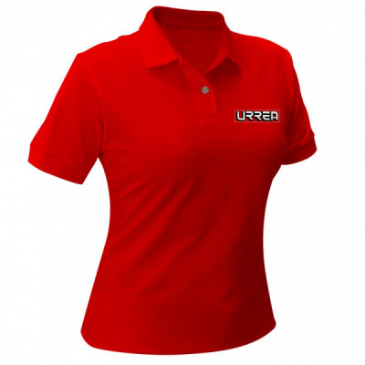 UPODRC URREA Playera tipo Polo para dama Urrea roja talla CH