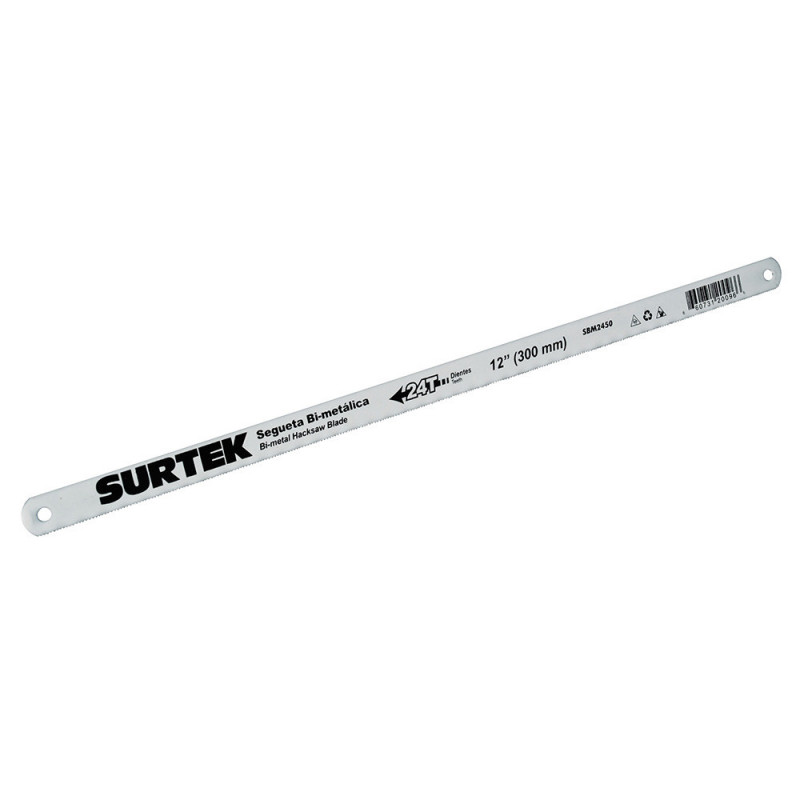 SBM2450 SURTEK Segueta bimetálica 12" 24dpp Surtek | DIHERESA SBM2450 SURTEK Segueta bimetálica 12" 24dpp Surtek | DIHERESA