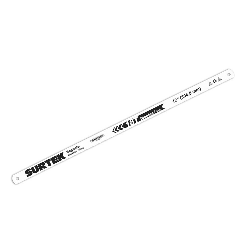 SBM182 SURTEK Segueta bimetálica 12" 18dpp 2 piezas Surtek | DIHERESA SBM182 SURTEK Segueta bimetálica 12" 18dpp 2 piezas Surtek | DIHERESA