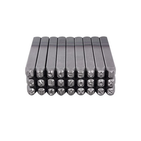 SP2049 JGO DE LETRAS 1/8'' GOLPE DE ACERO 3mm DOGOTULS | DIHERESA