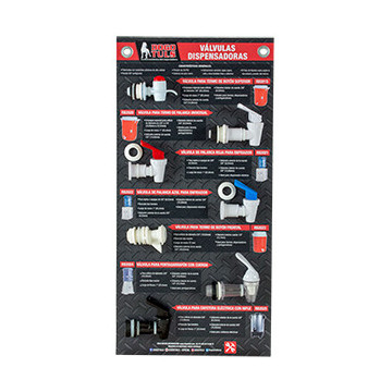 Muestrario valvulas dispensadoras 7 pz EX1070 DOGOTULS