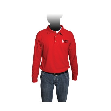 AP0024 PLAYERA MANGA LARGA T-G POLO ROJA