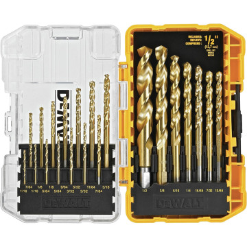 DW1342 21PC TITANIUM SPEED TIP DRILL BIT SET