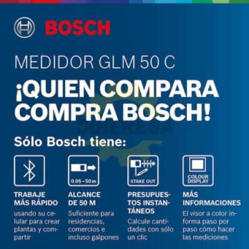 0601072C00 Medidor de distancia láser hasta 50 m. Con conectividad Bluetooth