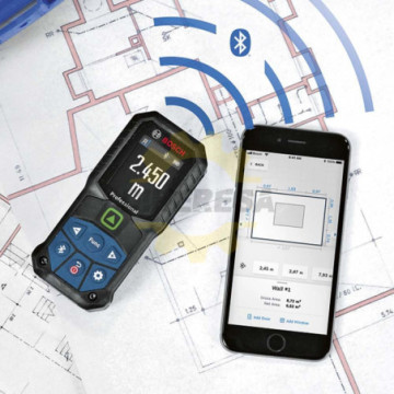 0601072U00 Medidor de distancia láser verde hasta 50 m. Con conectividad Bluetooth