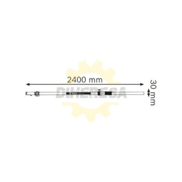 0601094100 Regla de medición GR 240, hecha de aluminio, ideal para ser usada con nivel láser rotativo GRL 250 HV