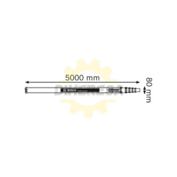0601094300 Regla de medición GR 500, capacidad de medición de hasta 5 m. Indicada para nivel óptico automático GOL 26D.
