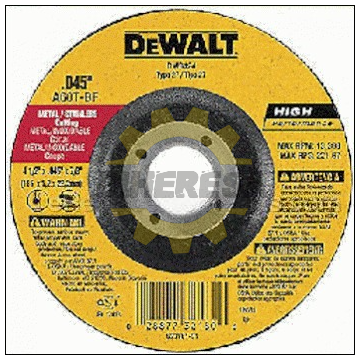 DW8424 4-1/2INX.045INX7/8IN THIN CUTTING WHEEL