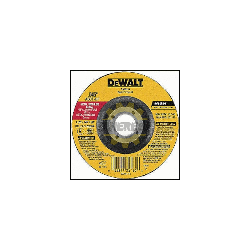 DW8424 4-1/2INX.045INX7/8IN THIN CUTTING WHEEL DW8424 4-1/2INX.045INX7/8IN THIN CUTTING WHEEL