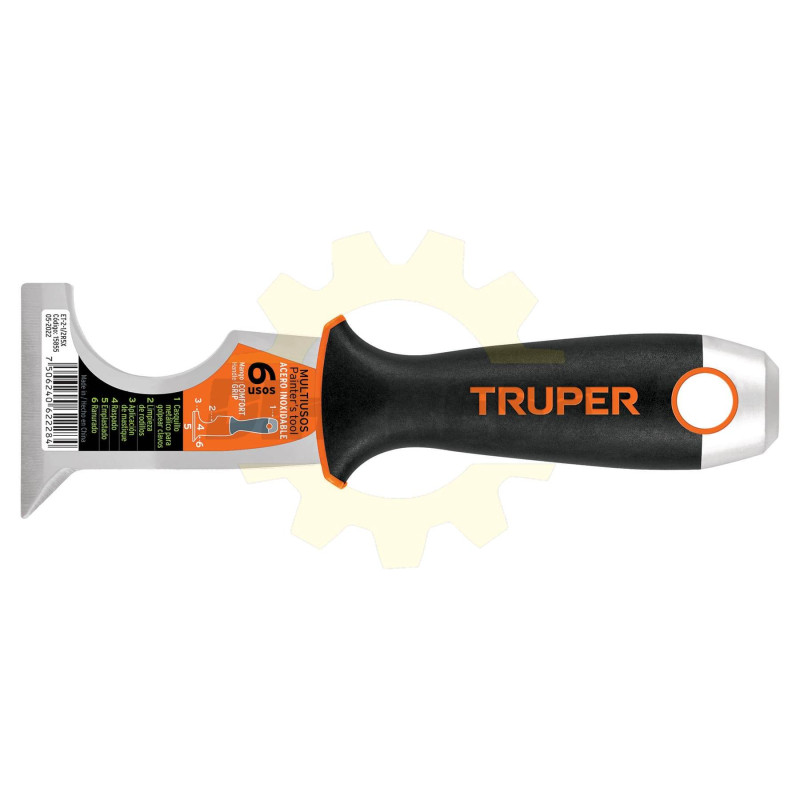 ET-2-1-2R5X Espátula 2-1/2', rígida de 5 usos, acero inoxidable TRUPER | DIHERESA ET-2-1-2R5X Espátula 2-1/2', rígida de 5 usos, acero inoxidable TRUPER | DIHERESA