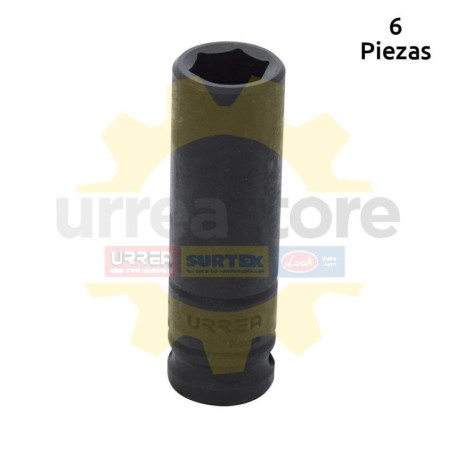 7324H URREA Dado de impacto 1/2" largo 6 puntas 3/4" Urrea | DIHERESA
