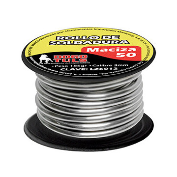 LZ6012 SOLDADURA MACIZA 50/50 ROLLO 3MM 185GR DOGOTULS