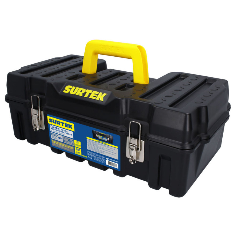 CPSC20 SURTEK Caja portaherramientas plástica 21" compacta con broches metálicos Surtek Surtek | DIHERESA CPSC20 SURTEK Caja portaherramientas plástica 21" compacta con broches metálicos Surtek Surtek | DIHERESA