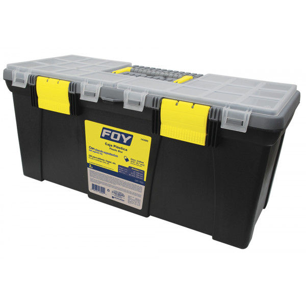 143202 FOY Caja portaherramientas plástica con organizadora 22" Foy | DIHERESA