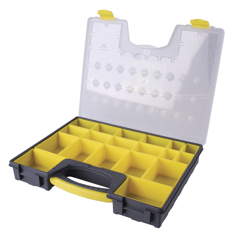 125011 SURTEK Caja portaherramientas plástica organizadora 16.5" Surtek | DIHERESA 125011 SURTEK Caja portaherramientas plástica organizadora 16.5" Surtek | DIHERESA