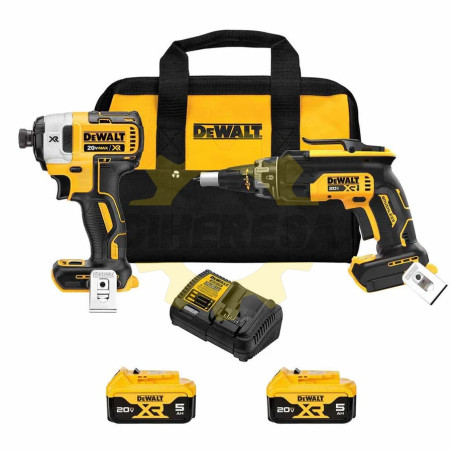 DCK268P2 20V MAX SCREWGUN AND IMPACT (5.0AH KIT)