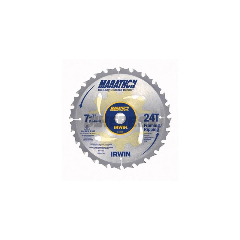 24030 7-1/4IN 24T IRWIN MARATHON Saw Blade10PK 24030 7-1/4IN 24T IRWIN MARATHON Saw Blade10PK