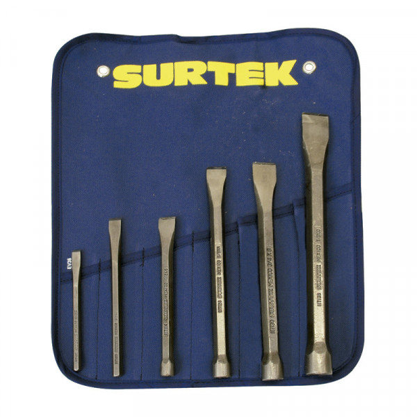 117193 SURTEK Juego de cinceles 6 piezas Surtek | DIHERESA